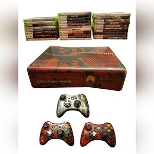 Xbox 360 Gears of War Bundle Console + 3 Controllers + 30 Games